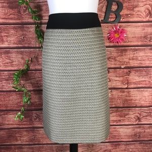 Kasper Skirt 14 Black Silver Taupe Straight Pencil